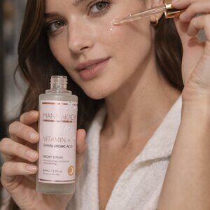 Manna Kadar Vitamin C & Hyaluronic Acid Night Serum 2 Pack